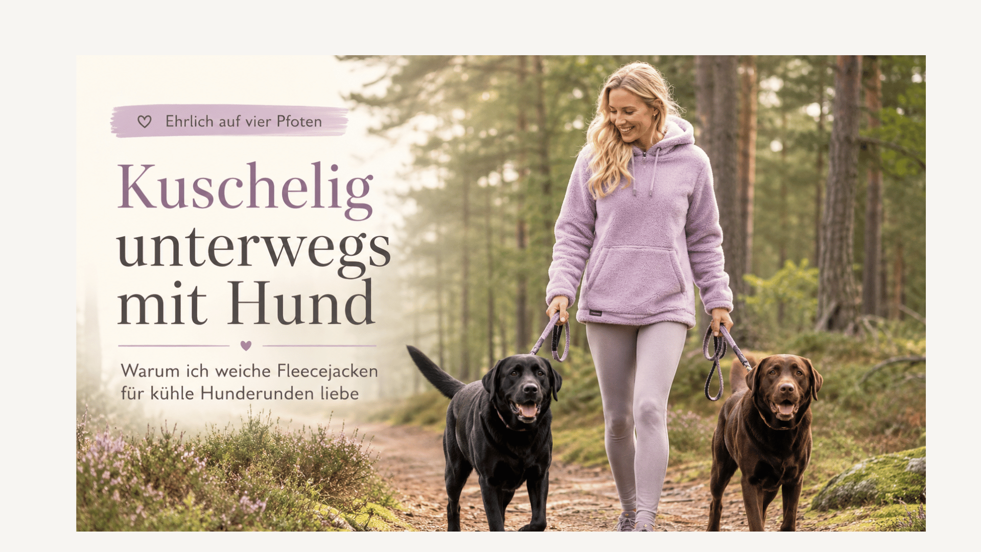Kuschelig unterwegs mit Hund