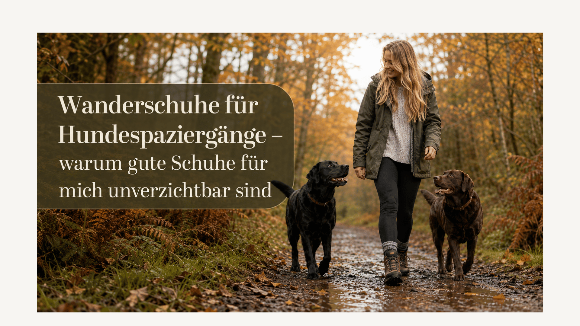Wanderschuhe für Hundespaziergänge – warum gute Schuhe für mich unverzichtbar sind